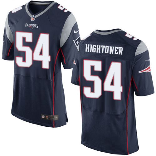 Nike Patriots #54 Dont'a Hightower Navy Blue Team Color Men's Stitched NFL New Elite Jersey - Click Image to Close